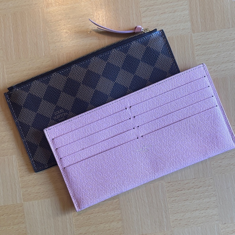 LV Pink Damier Ebene Felicie Insert Set